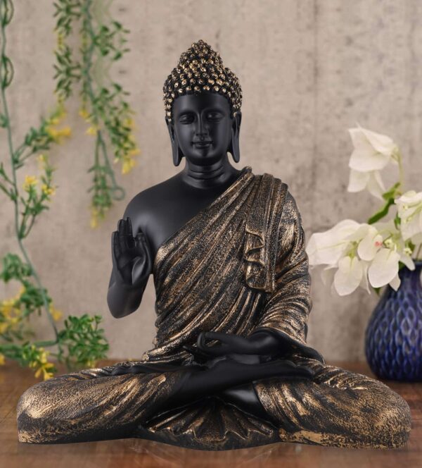 Buddha Idol Statue Showpiece Gift Gifting Item Polystone Home Decor Decoration