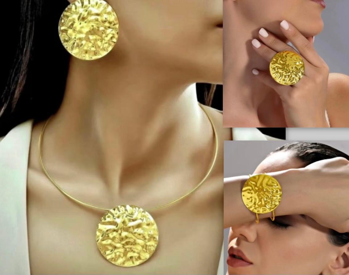 Lustrous Brass: Anti-Tarnish Waterproof Jewelry Set